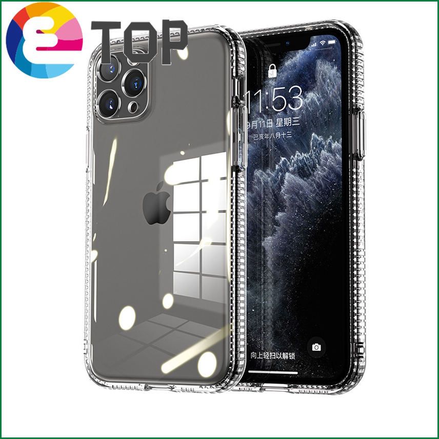 【ETOP】Camera Lens Protection Cover For For Iphone 12 Pro Max Case Soft Clear Silicone For For Iphone 12 Mini 6.1 6.7 5.4 Shockproof Back Cover