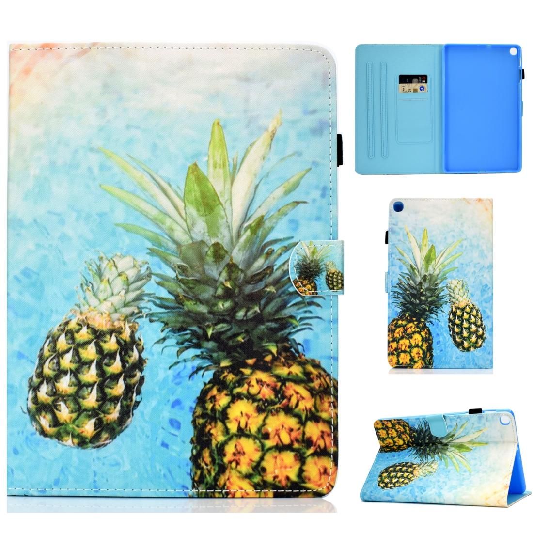 Colored Drawing Pattern Horizontal Flip PU Leather Case with Holder & Card Slots For Galaxy Tab A 10.1 (2019) / T510 / T515(Panda)