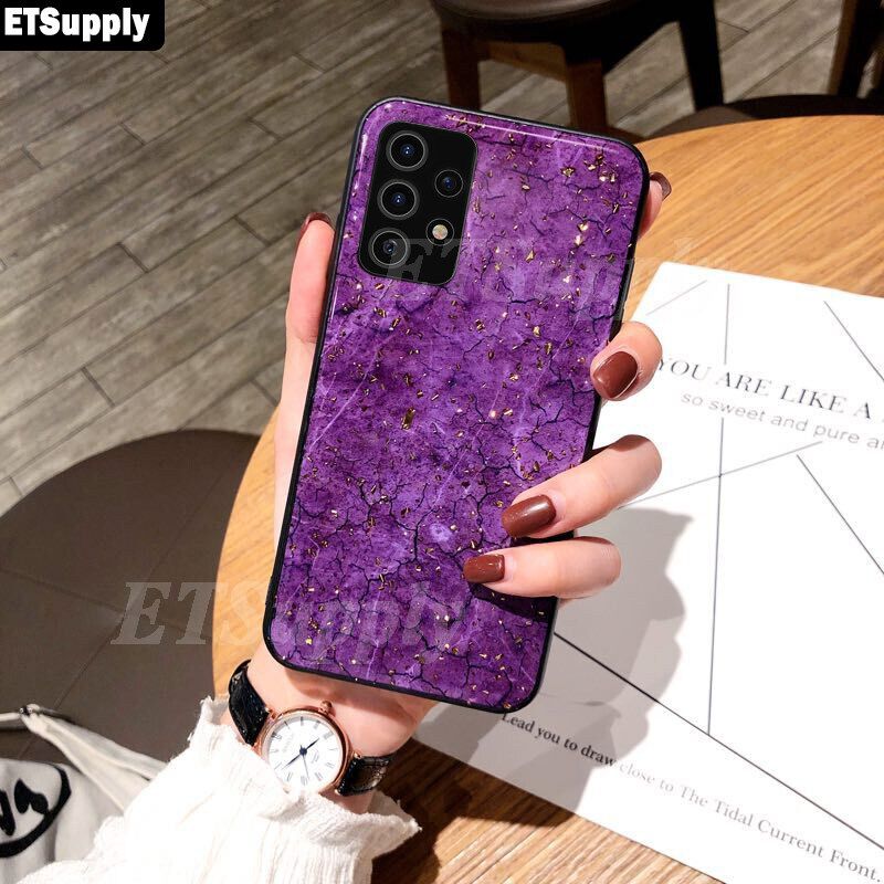 ETSupply for Galaxy A32 5G Case Luxury Fashion Female Lady Phone Cases Rhinestone Soft Cover Green Purple Girl Cover for Samsung A32 5G