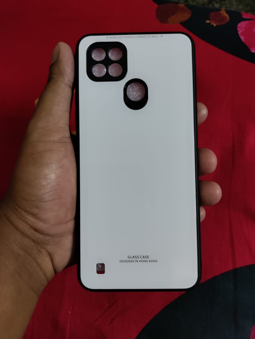 FOR REALME C21 ''HONG KONG DESIGN'' Scratchproof Tempered Glass Cover Case