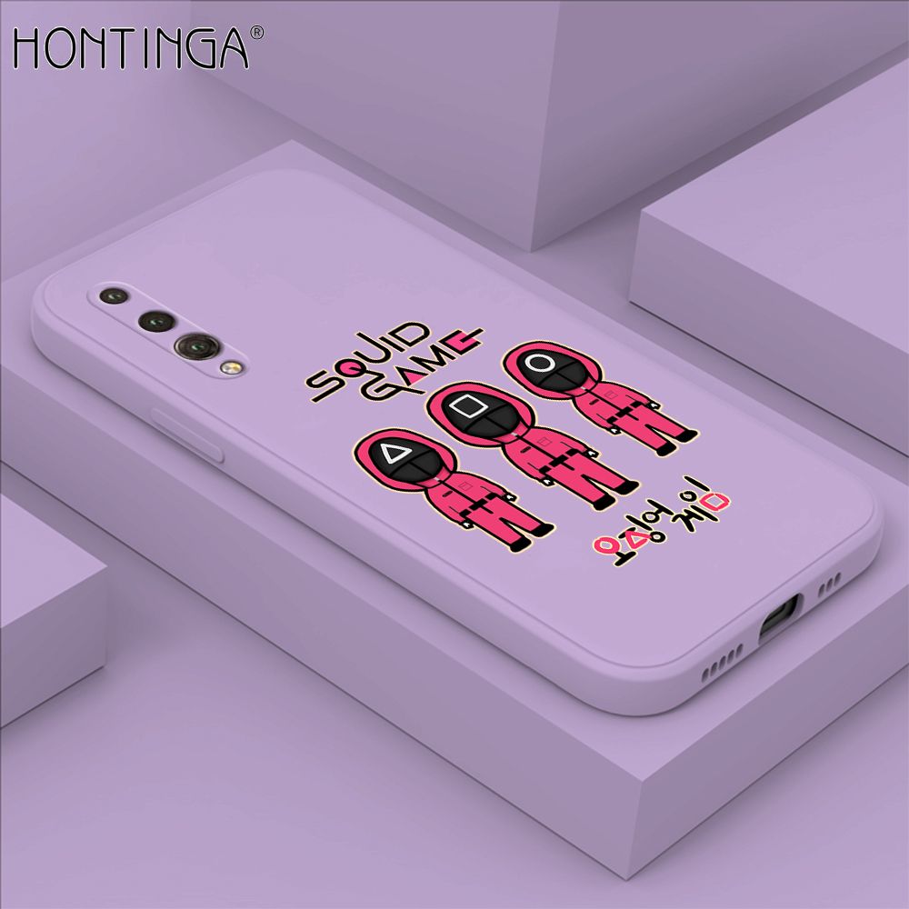 Hontinga for Huawei P20 Pro Case Trend Cartoon Korean Squid Phone Cover Liquid Silicone Case Phone Protective Case
