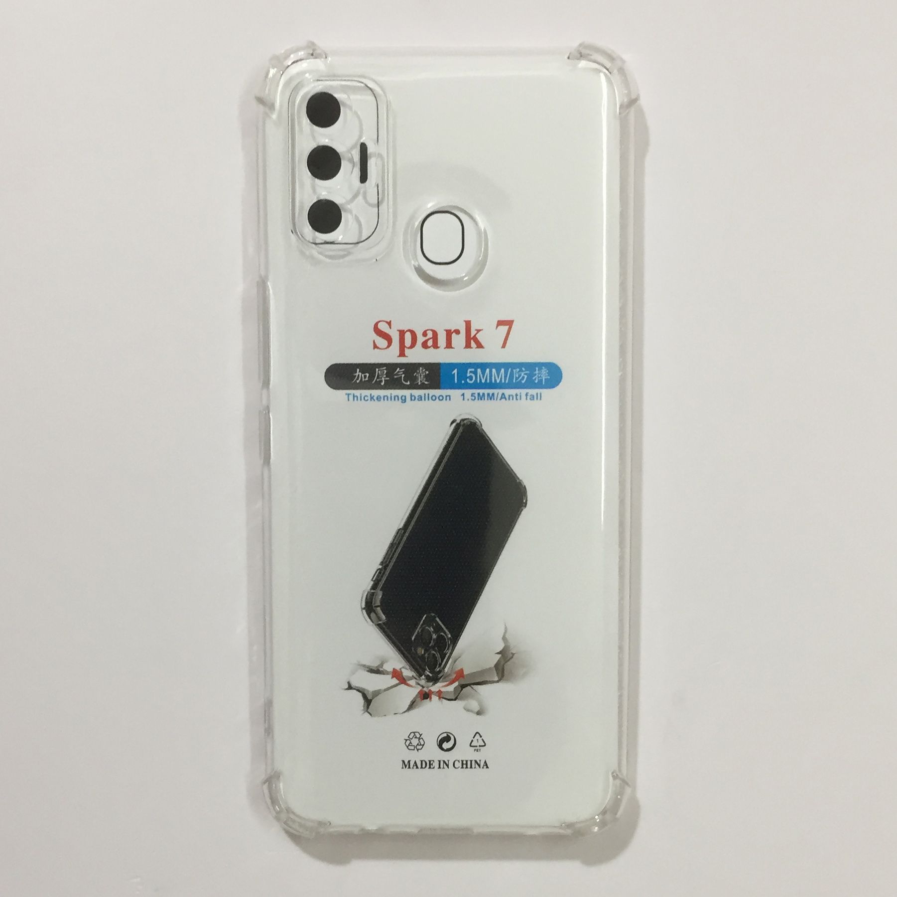 Tecno Spark 7 Soft Silicone Transparent Back Cover Full Protection Shock Proof/ Break Proof Spark 7 Phone Case For Tecno. - Phone Back Cover - মোবাইল ফোন - Phone