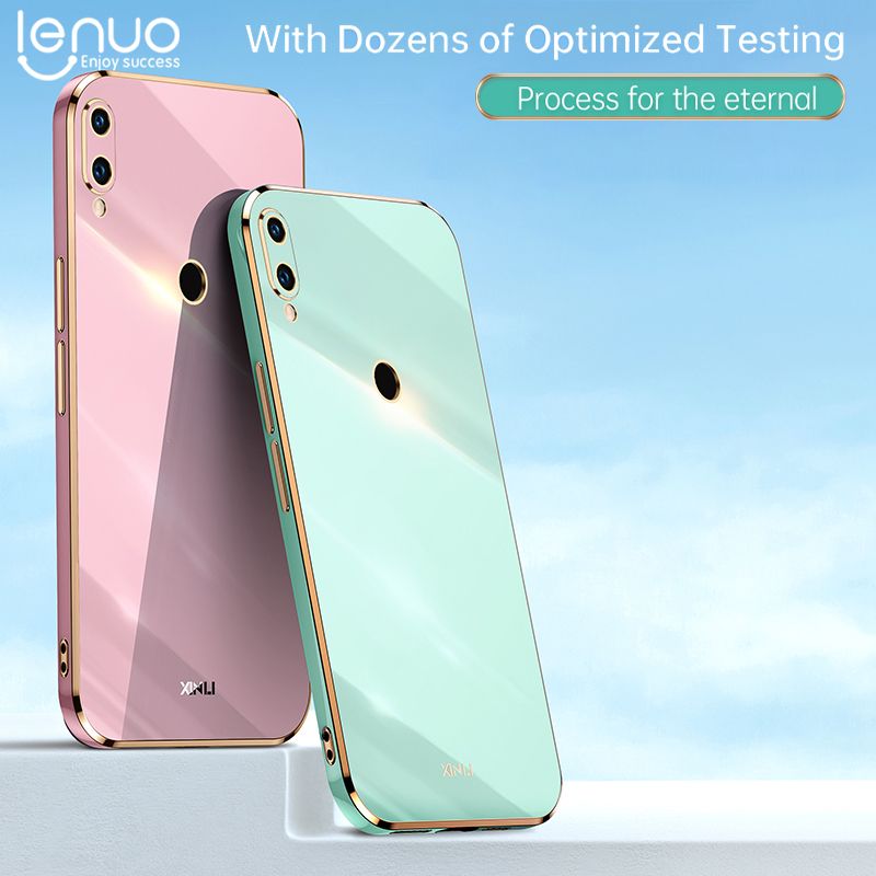 Luxury 6D Plating Soft Casing Silicone Square Frame Phone Case For Huawei Nova 3i Phone Case Shiny Bling Back Cover Coque