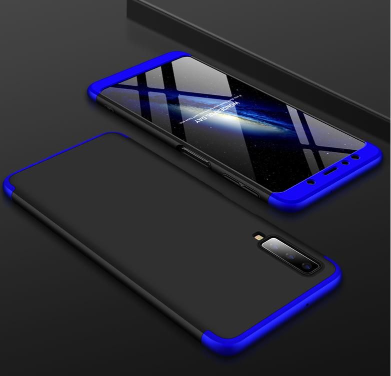 360 Degree Phone Cover for Samsung A7 2018 – Blue Black
