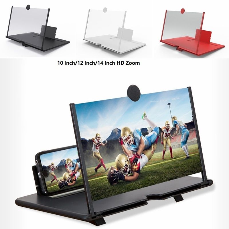 3D Mobile Phone Screen Amplifier HD Eye Protection Video Magnifier Portable Cinema Foldable Phone Holder Stand