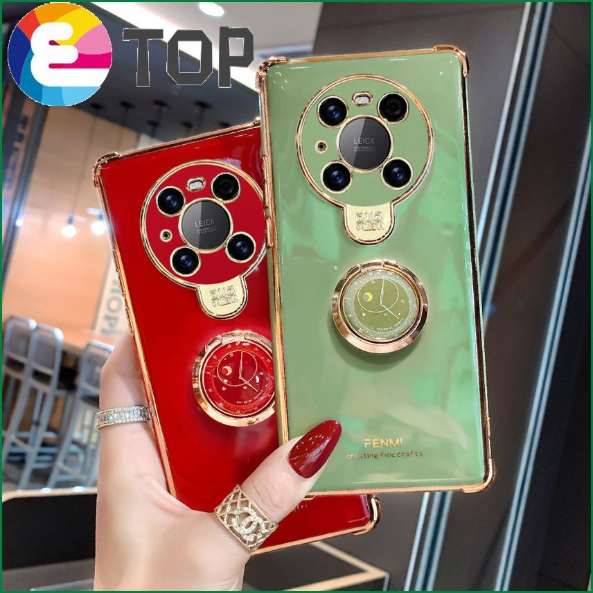 Suitable for Huawei mate40pro mobile phone shell ring bracket mate40 shell mate40pro + curved screen 5g silicone