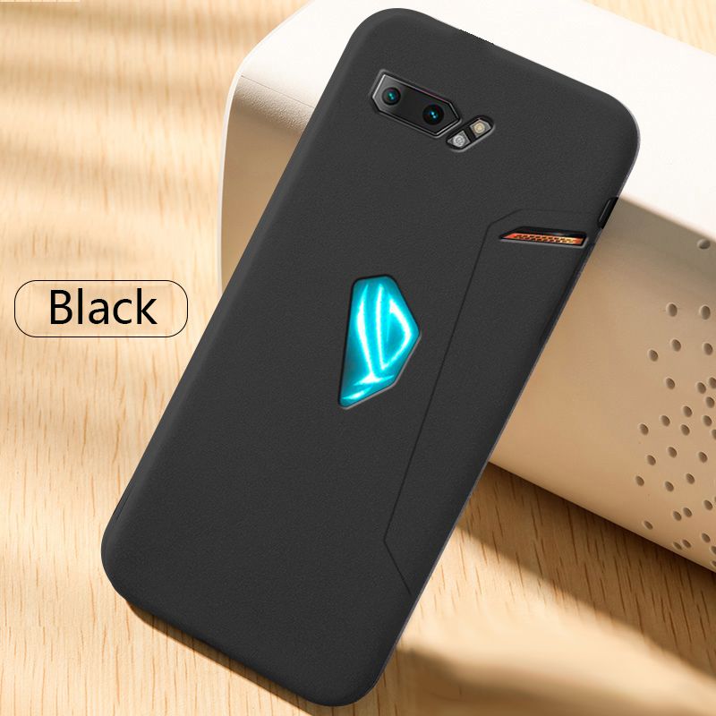 Biruiqu For ASUS ROG Phone 2 II ZS660KL ROG 2 Shockproof Anti Slip Soft TPU Sandstone Matte Back Case Cover