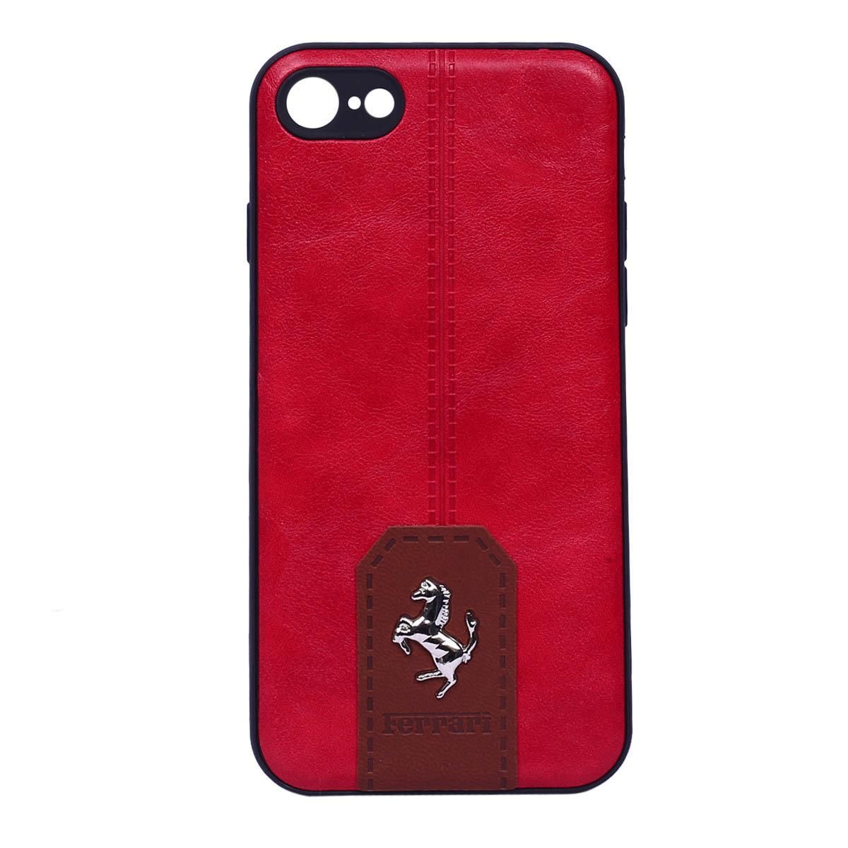 Ferrari Back Cover For iPhone 7 Plus -Red