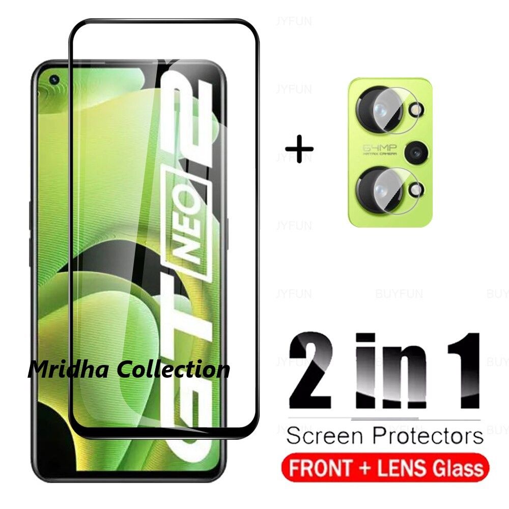 2in1 Protector Combo Pack for Realme GT Neo 2 (Full Screen Protector Glass+Camera Lens Protector)