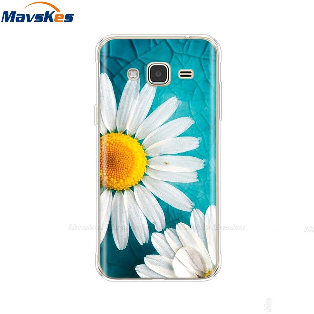 for Samsung Galaxy J3 2016 Case Soft TPU Flower Cases FOR Samsung J3 2016 J320 J320F J320M Silicon Case FOR Samsung J3 2017 J330