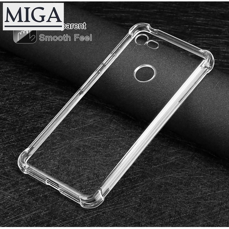 【MigaPlaza】 Air Cushion Shockproof Case For OPPO A3S A5S A5 A7 A5 2020 A9 2020 F5 A73 F7 F9 F11 Pro Realme 3 5 Pro C2 C3 X2   Silicone Phone Cover