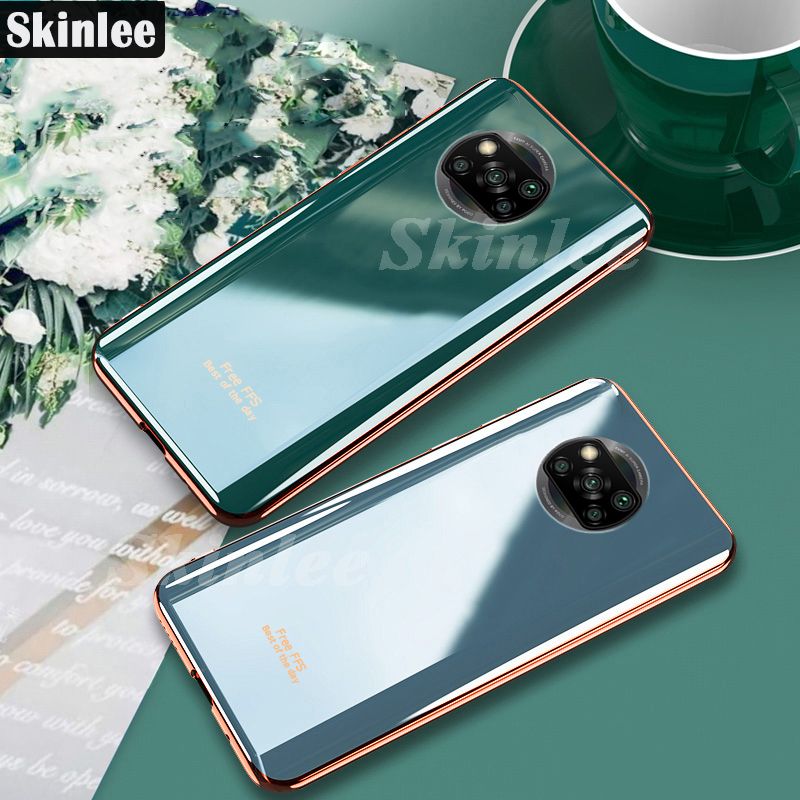 Phone Back Cover For Xiaomi Poco X3 Pro Silicone Soft Case Electroplated Avocado Green Glitter Full Protector Phone Cases Xiaomi Poco X3 Pro Case