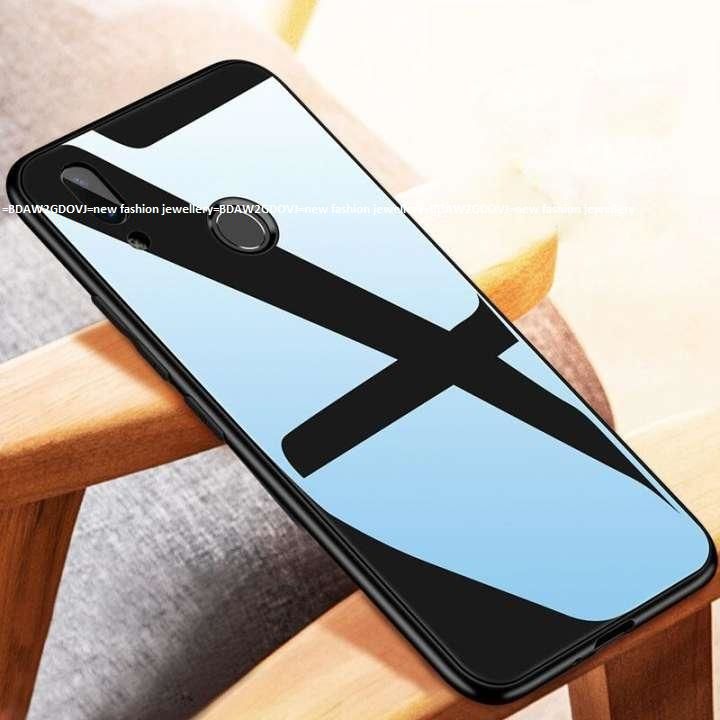 For MI Redmi 7 / Redmi y3 HONG KONG DESIGN Scratch proof Tempered Glass Cover Case black & White