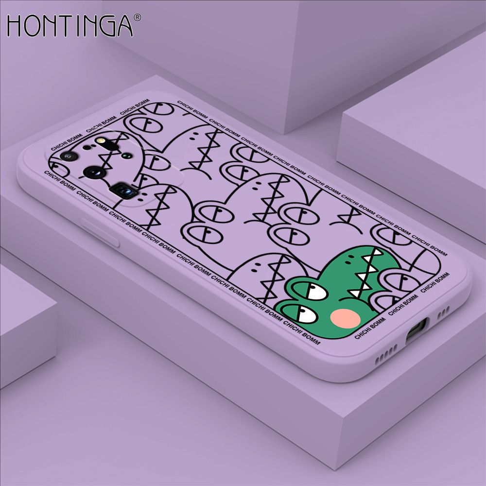 Hontinga for Samsung S20 Ultra Case Cartoon Crocodile Alligator Phone Case Phone Case Soft Square Edge Silicone Cases Full Lens Cover Shockproof Protection Cover