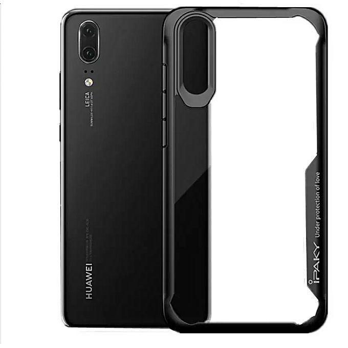 Bumper Protective Transparent Case for Huawei Nova 3e - Black