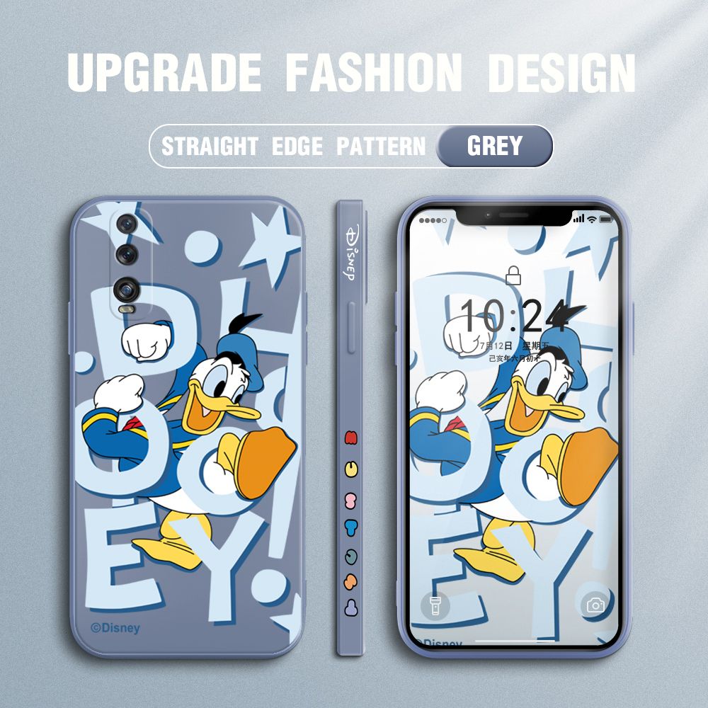 UCUC for OPPO Find X2 Back Cover Cute Cartoon Characters Ultra Thin Soft Luxury Square Multicolor Liquid Silicone Phone Case
