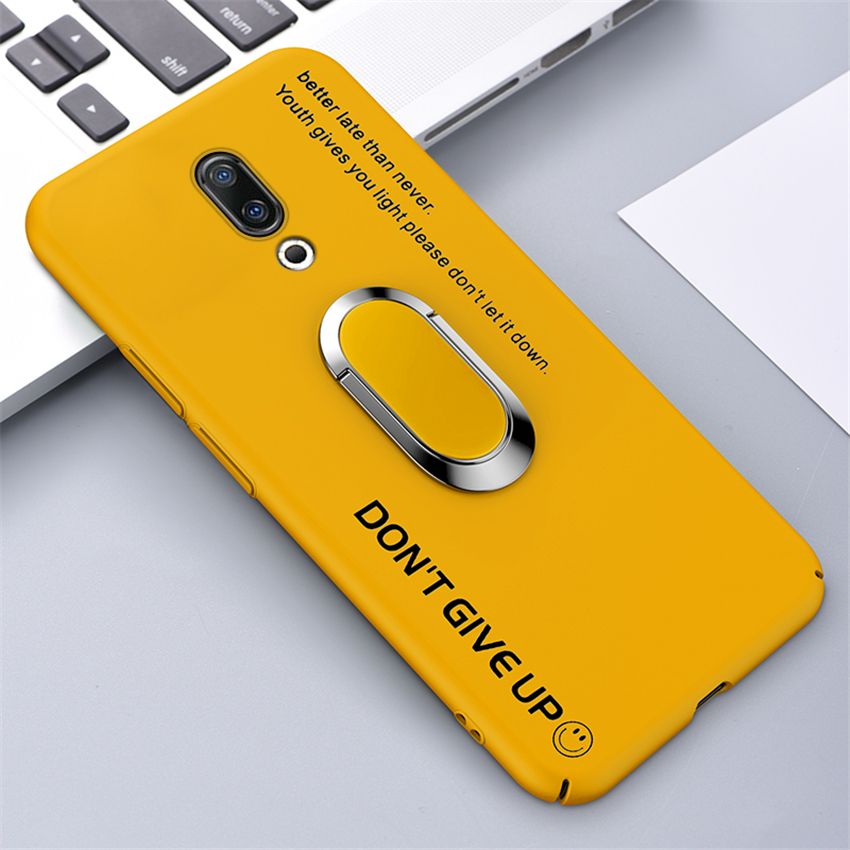 lthmy Ultra-thin Colorful Matte Hard PC Phone Case For Meizu 16 Plus/16th Plus Magnetic Stand Cute Frosted Cover