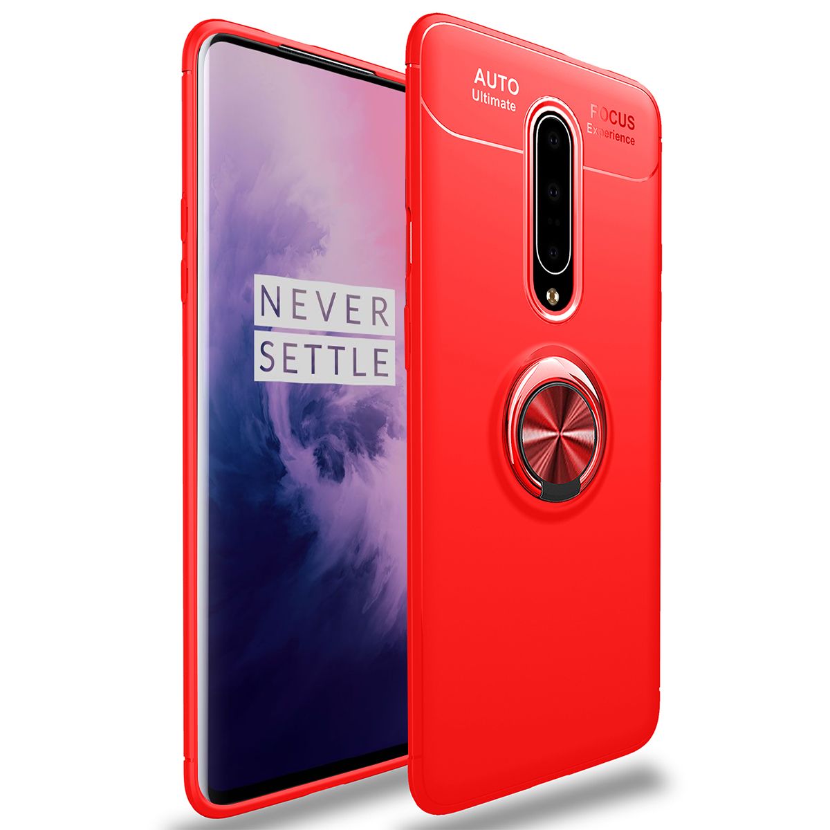 Shockproof Case For OnePlus 7 Pro Phone Case Ring Stand Phone Back Cover