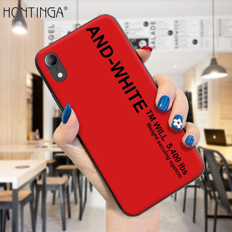Hontinga for iPhone XR Case Simple Generous Clean Color Girls Boys Cases Shockproof Soft Silicone TPU Phone Cover