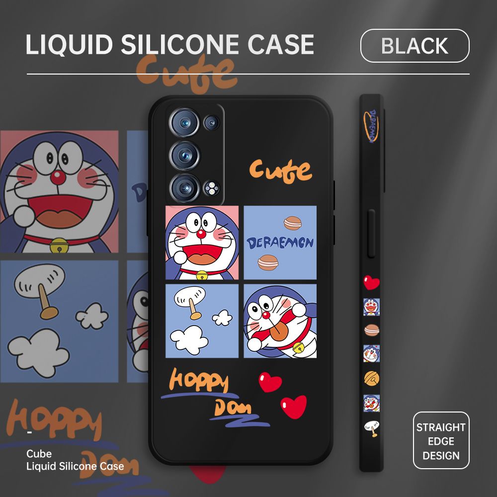 ZeroQiQi for OPPO Reno6 Pro 5G Case Cartoon Cat Phone Cover Soft Full Lens Protection Case Ultra Thin Soft Liquid Silicone Phone Case