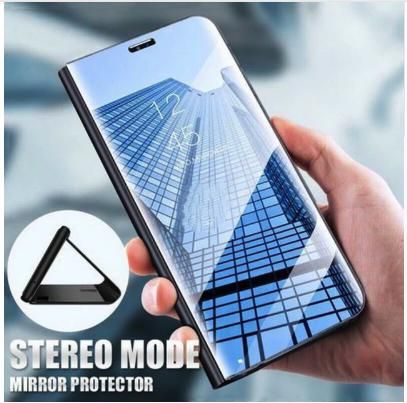 Samsung Galaxy A30 Clear View Mirror Flip Stand Case