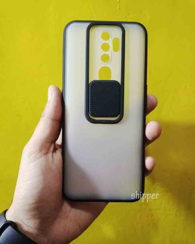 Slide cover protect camera frosted back case for oppo A9(2020)