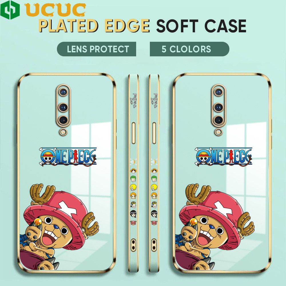 UCUC for OnePlus 8 Case Creative Cartoon Chopper Luxury 6D Plating Soft Casing Silicone Ultra Thin Phone Cover