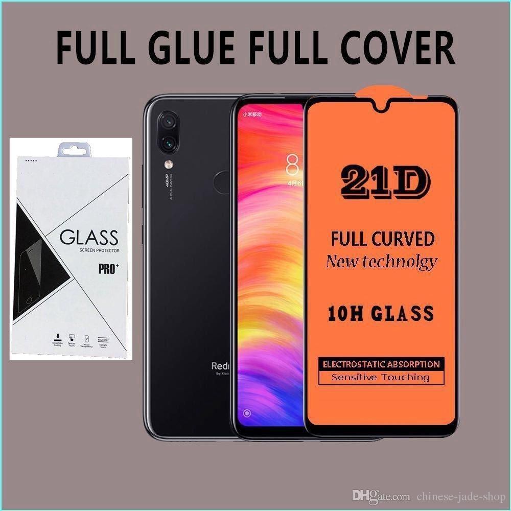 21D 9H Tempered Glass Protector For Xiaomi Redmi Note 7/Note 7 Pro