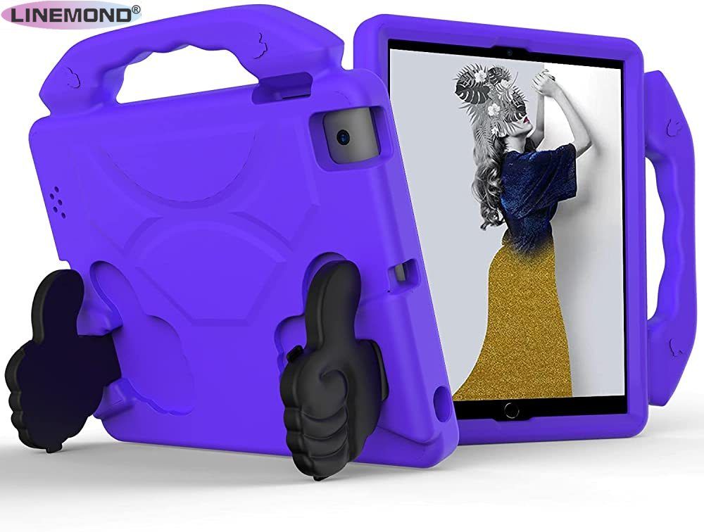 Protective Clips for Apple iPad 2/3/4 Case for Kids Shockproof Lightweight EVA Dropproof Impact Resistance Protective Handle Stand Cover PC Bag (Color : Blue)