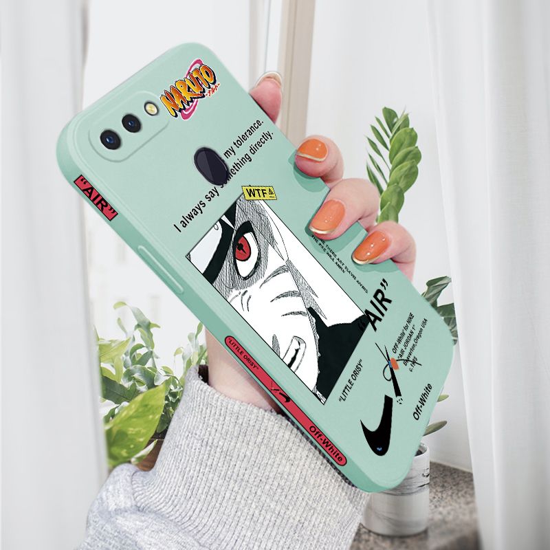 AMORVOR for OPPO R15 Back Cover Anime Uzumaki Naruto Side design Soft Case Liquid Silicone Phone Cases