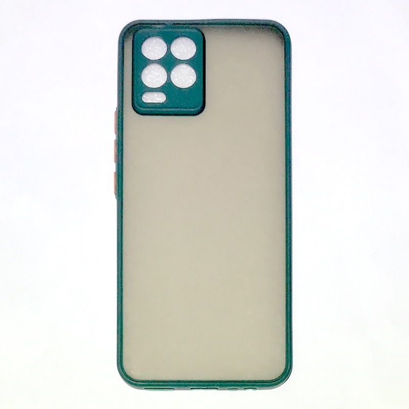 Back Cover for Realme 8 Frosted Matte Shockproof Hard Phone Case Bumper Back Cover Luxurious Translucent Smoky Fashion Cover Case