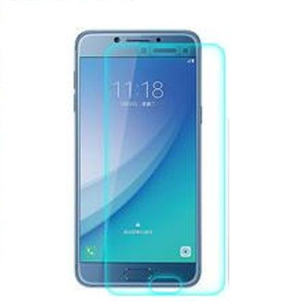 Samsung Galaxy C5 Pro Perfect Protection Tempered Glass Compatible With Screen Protector 2.5D -Transparent