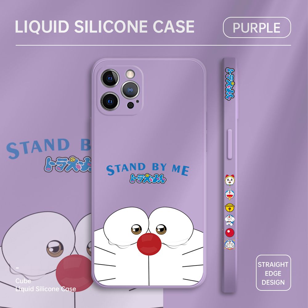ZeroQiQi for iPhone 12 Pro Max Case Cartoon Weeping Cat Phone Cover Soft Full Lens Protection Casing Ultra Thin Soft Liquid Silicone Phone Cases