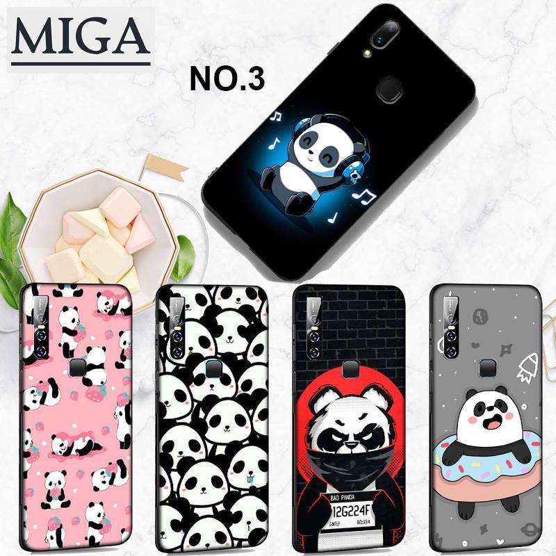 Realme 6i C15 C12 C11 C3 C2 6 5 5s 5i 3 2 X XT A5 X2 Pro Q Lite Phone Casing Soft Case EL27 Cartoon panda Cover