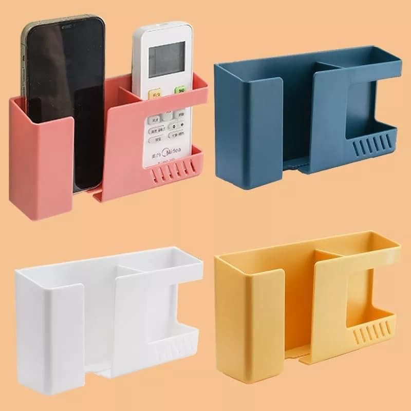 Wall Mounted 2-In-1 Mobile Phone Charging Stand And Multipurpose Storage Holder Bracket - Phone Stand