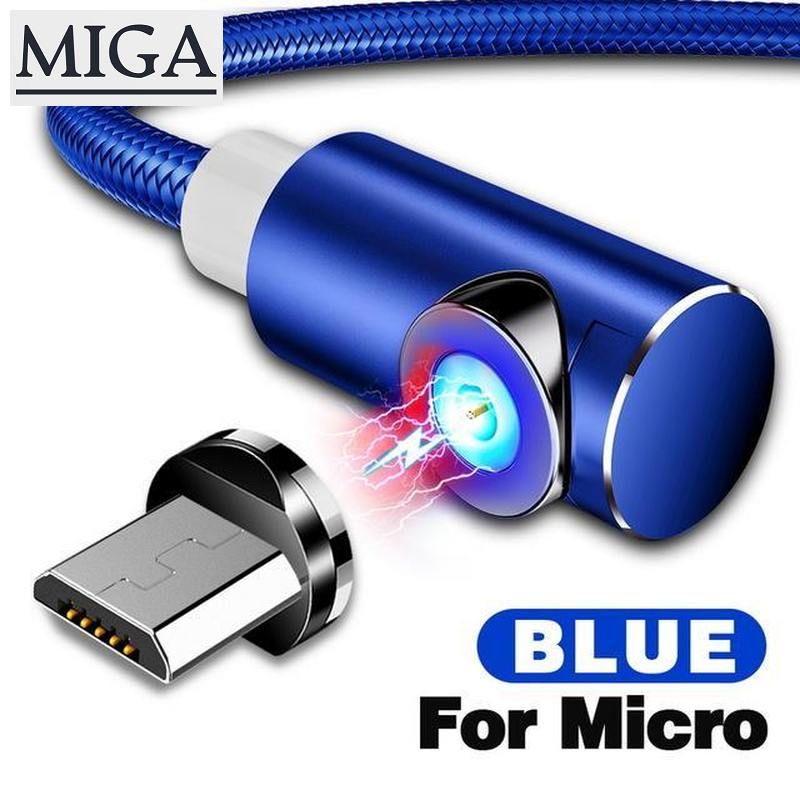 Magnetic Cable Micro USB Fast Charger Charging Magnet Android Phone Cable Cord 1M