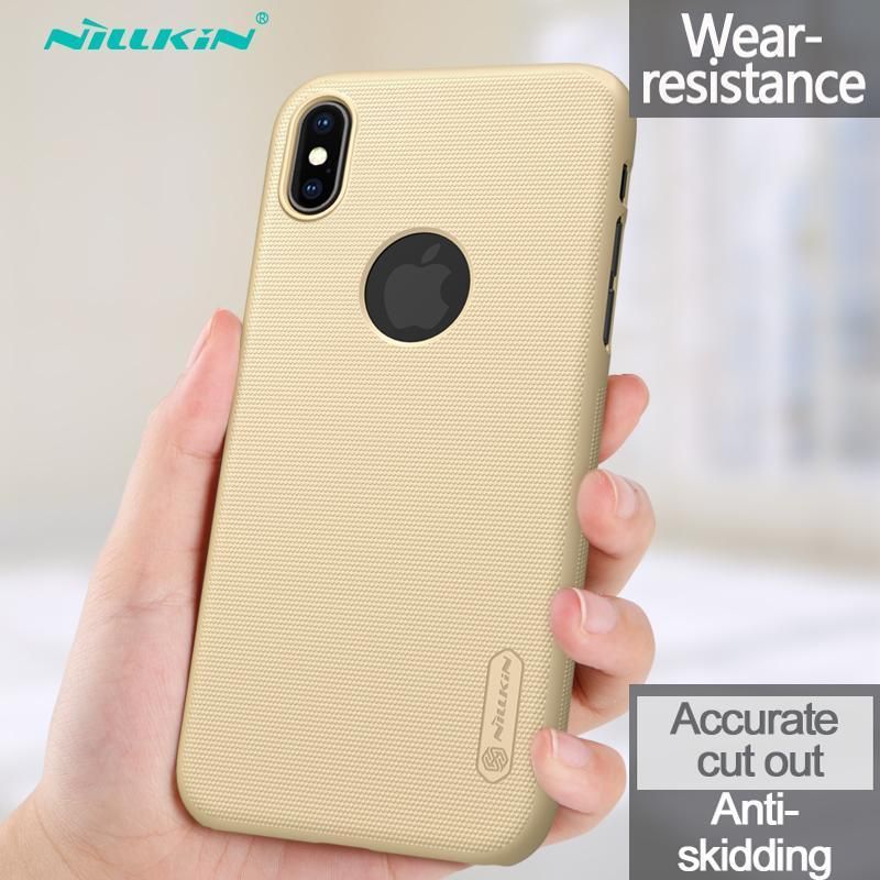 Nillkin for iPhone XS Max Hard Case - Frosted Shield PC Matte Back Cover Salient Point Design