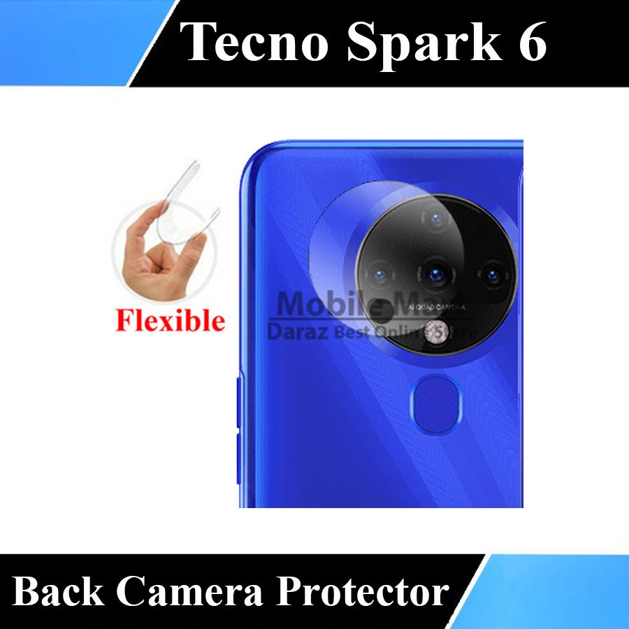 Tecno spark 6 ব্যাক ক্যামেরা প্রটেক্টরের জন্য ক্যামেরা প্রোটেক্টর