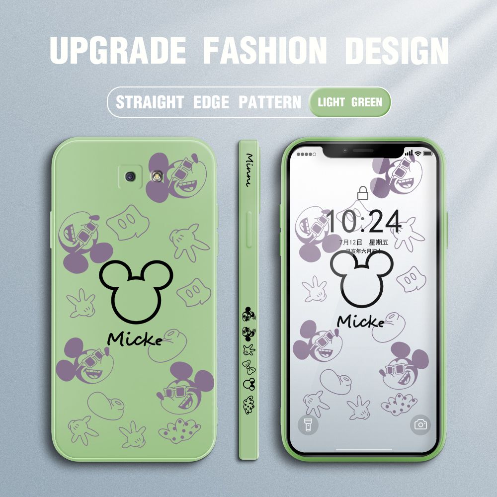 FHKL for Samsung Galaxy J5 Prime Back Cover Mickey Print Side design Soft Case Multicolor Liquid Silicone Phone Cases