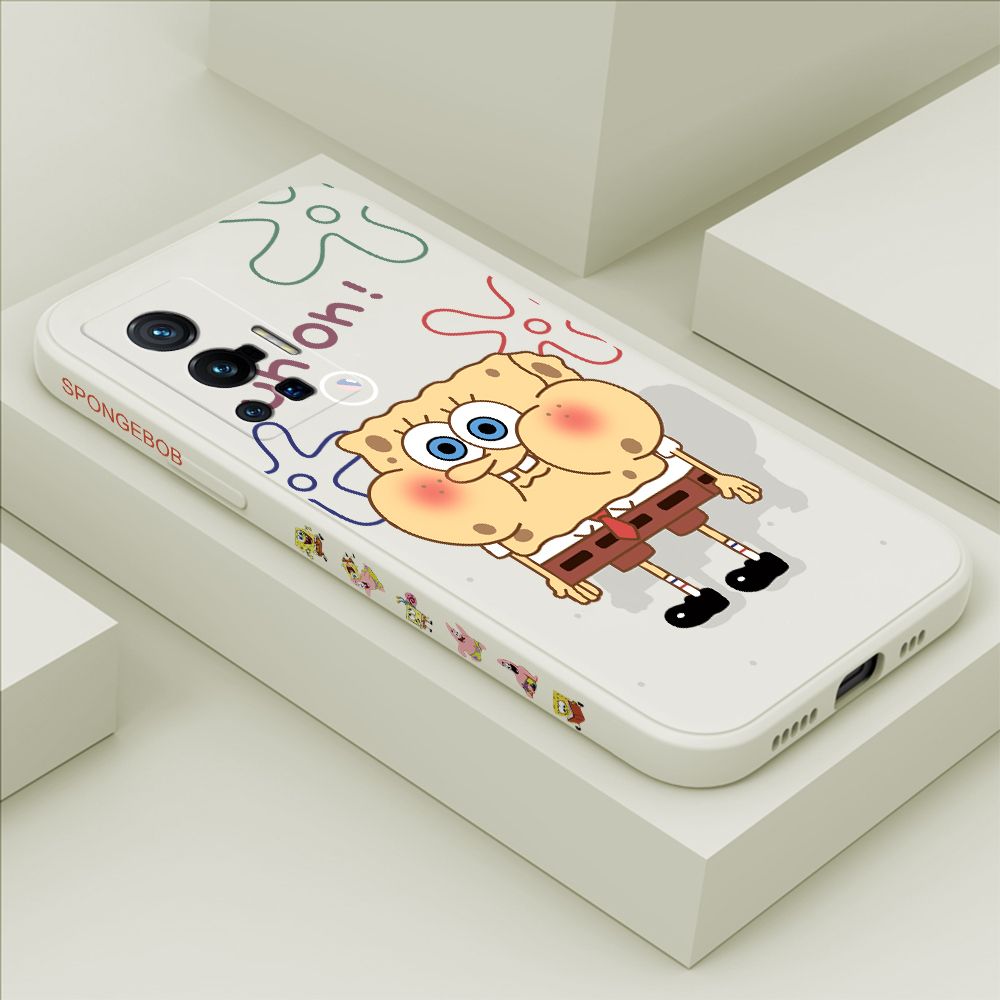 ZeroQiQi for Vivo X70 Pro 5G Case Cartoon Anime Side Printing Cases Soft Liquid Silicone Phone Cover
