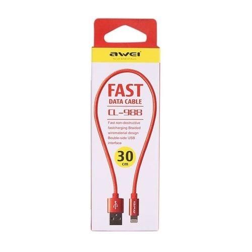 CL-988 30mm Fast Data Cable for iPhone - Red