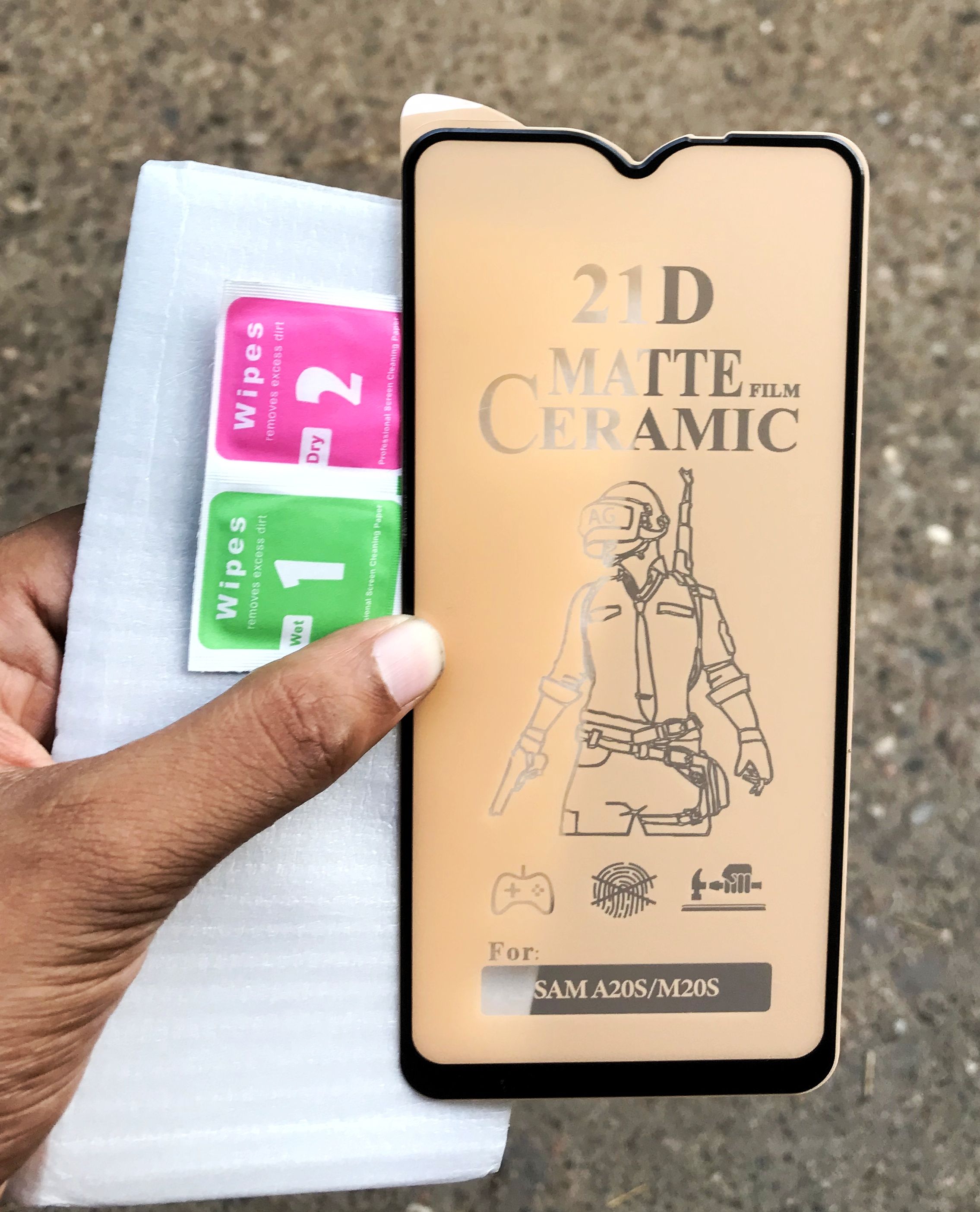 Matte Film 21D Ceramics Tempered Glass Full Cover Soft Screen Protector For Samsung galaxy A20S / Samsung M20s