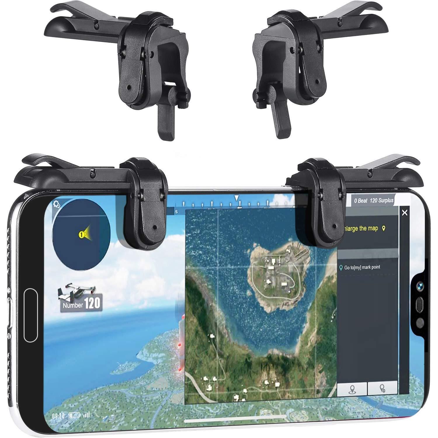 Mobile Game Controller Sensitive Shoot and Aim Buttons L1R1 for PUBG, Rules of Survival, Knives Out, PUBG Mobile Game Joystick