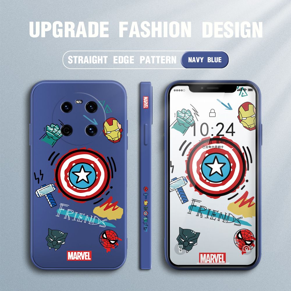 UCUC for Huawei Mate 40 Back Cover Creative Shield Ultra Thin Soft Luxury Square Multicolor Liquid Silicone Phone Case