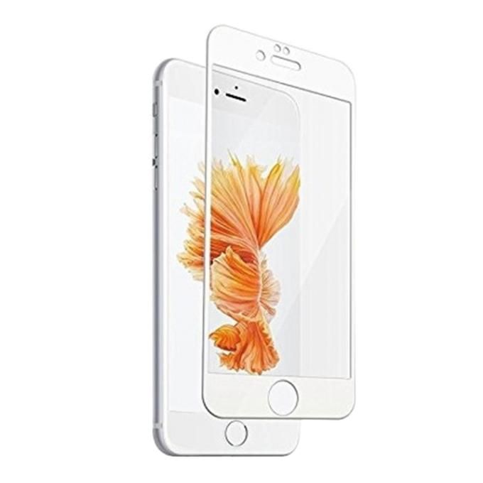 4D Glass Screen Protector for iPhone 7 - White