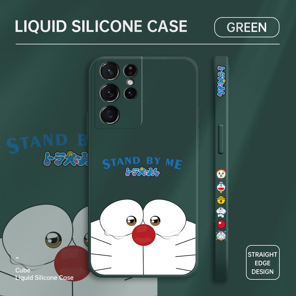 ZeroQiQi for Samsung S21 Ultra 5G Case Cartoon Weeping Cat Phone Cover Soft Full Lens Protection Casing Ultra Thin Soft Liquid Silicone Phone Cases