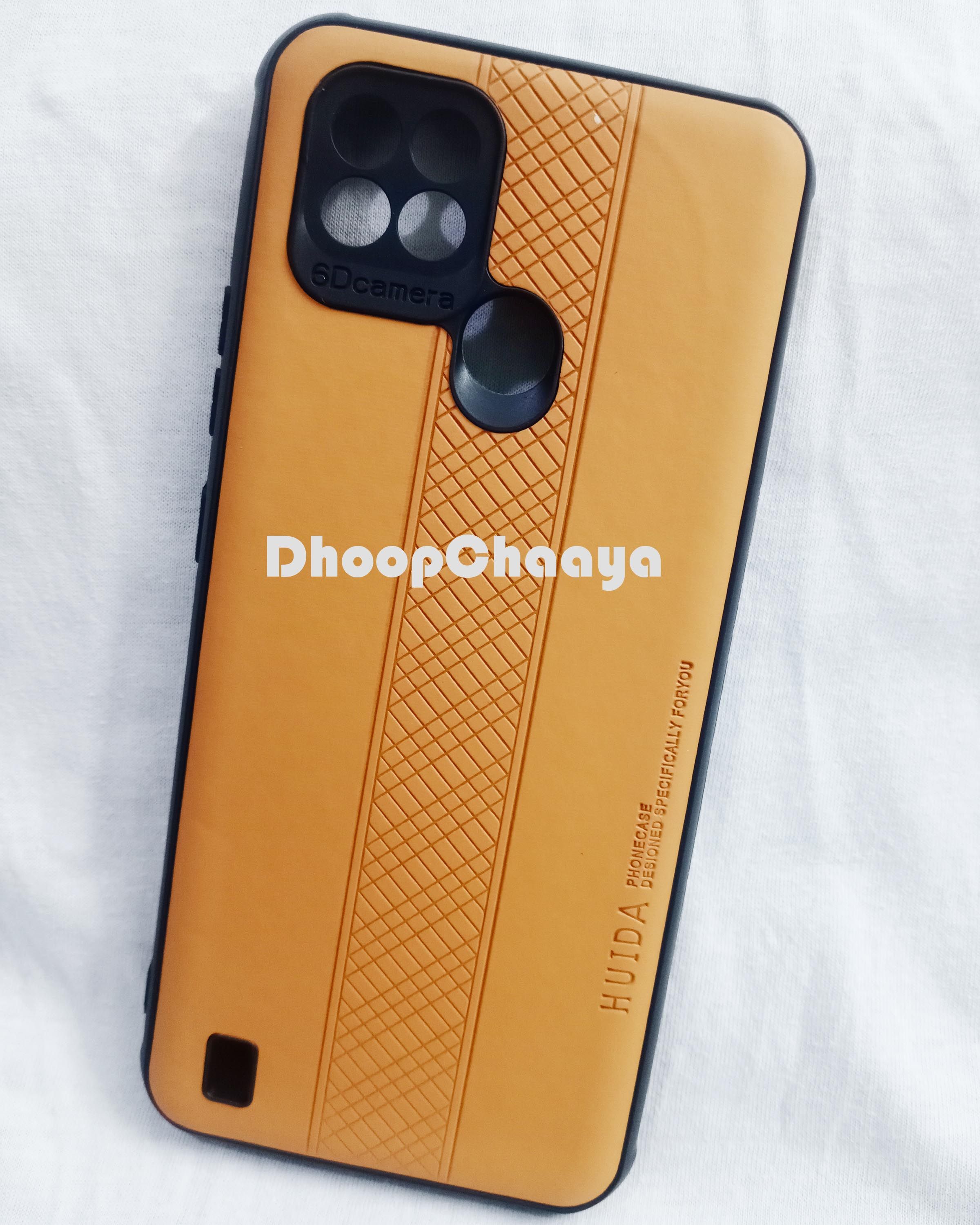 Realme C21 / Realme C21Y / Realme C25Y / Realme C25S - Huida Soft Leather Back Case Cover - Phone Back Cover