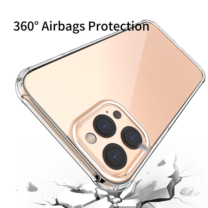 Geartronic Suitable for iPhone 12 Apple phone case anti drop transparent shell square full package protective case with nice material