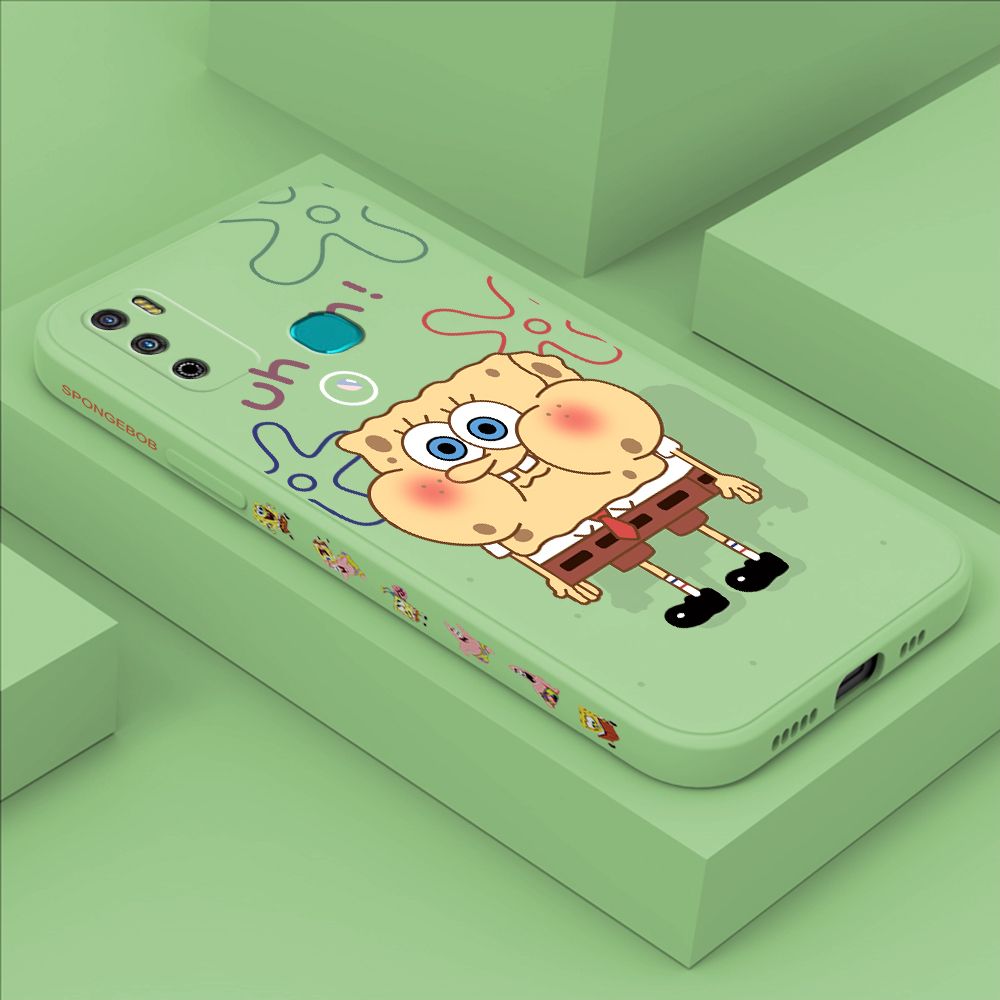 ZeroQiQi for Infinix Hot 9 Play Case Cartoon Anime Side Printing Cases Soft Liquid Silicone Phone Cover