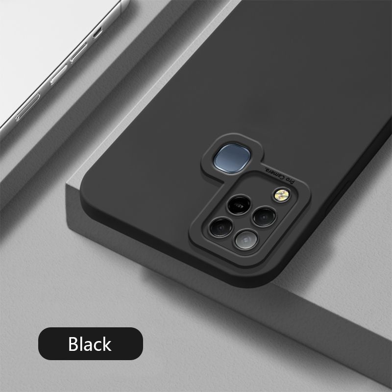 Olige Case For Infinix Hot 10s Case Liquid Silicone Matte Shockproof Camera Protiction Soft Phone Cover